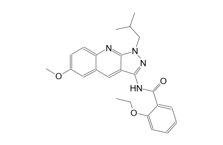 2-ethoxy-N-(1-isobutyl-6-methoxy-1H-pyrazolo[3,4-b]quinolin-3-yl)benzamide