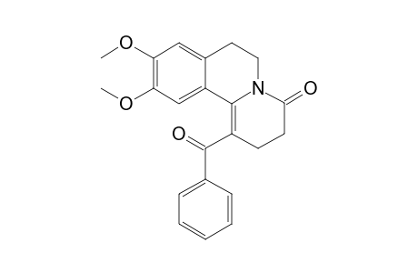 1-benzoyl-9,10-dimethoxy-2,3,6,7-tetrahydrobenzo[a]quinolizin-4-one