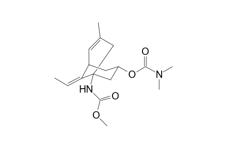 (1RS,5SR,7RS,9E)-[7-((N,N-Dimethylcarbomyl)oxy)-9-ethylidene-3-methylbicyclo[3.3.1]non-3-en-1-yl]carbamic acid methyl ester