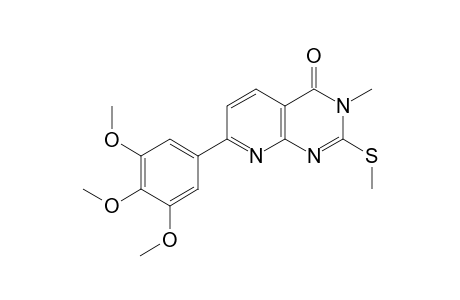 7-(3,4,5-Trimethoxyphenyl)-3-methyl-2-(methylthio)pyrido[2,3-d]pyrimidin-4(3H)-one
