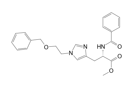 L-Histidine, N-benzoyl-1-[2-(phenylmethoxy)ethyl]-, methyl ester
