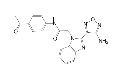 1H-benzimidazole-1-acetamide, N-(4-acetylphenyl)-2-(4-amino-1,2,5-oxadiazol-3-yl)-