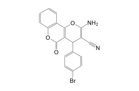 2-amino-4-(4-bromophenyl)-5-oxo-4H,5H-pyrano[3,2-c]chromene-3-carbonitrile