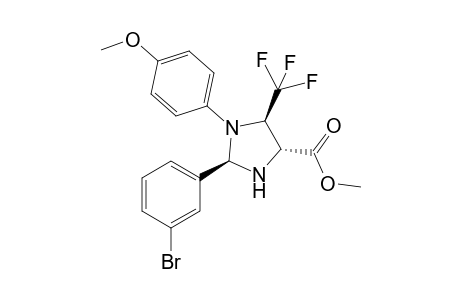 Methyl 2-(3-bromophenyl)-1-(4-methoxyphenyl)-5-(trifluoromethyl)imidazolidine-4-carboxylate