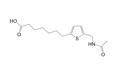 Heptanoic acid, 7-(5-acetylaminomethylthien-2-yl)-