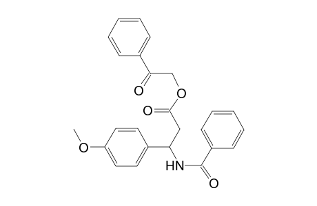 3-Benzamido-3-(4-methoxyphenyl)propanoic acid phenacyl ester