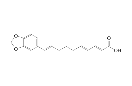 10-(3',4'-Methylenedioxyphenyl)-2E,4E,9E-decatrienoic acid