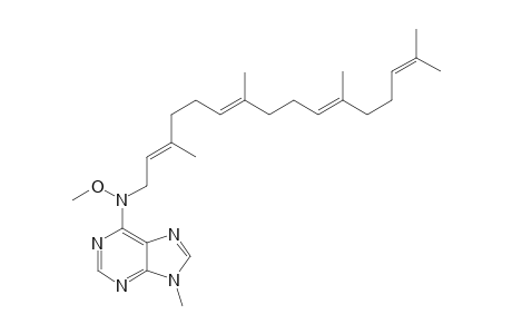 N-Methoxy-9-methyl-N-(3',7',11',15-tetramethyl-2',6',10',14'-hexadecatetraenyl)-9H-purin-6-amine