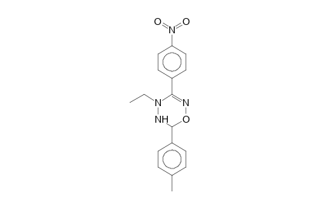 4-Ethyl-3-(4-nitrophenyl)-6-p-tolyl-5,6-dihydro-4H-[1,2,4,5]oxatriazine