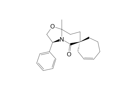 6-Methyl-9-phenyl-1-aza-7-oxabicyclo[4.3.0]nonan-2-one-3-spiro-4'-cycloheptene