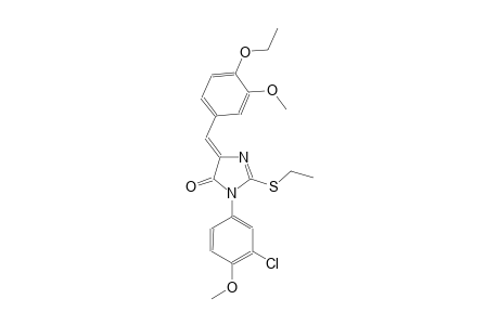 4H-imidazol-4-one, 3-(3-chloro-4-methoxyphenyl)-5-[(4-ethoxy-3-methoxyphenyl)methylene]-2-(ethylthio)-3,5-dihydro-, (5Z)-