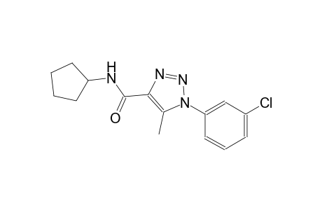 1H-1,2,3-triazole-4-carboxamide, 1-(3-chlorophenyl)-N-cyclopentyl-5-methyl-
