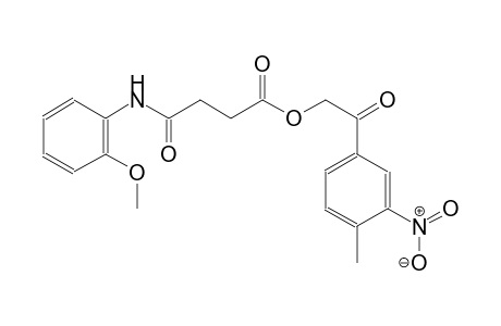 butanoic acid, 4-[(2-methoxyphenyl)amino]-4-oxo-, 2-(4-methyl-3-nitrophenyl)-2-oxoethyl ester