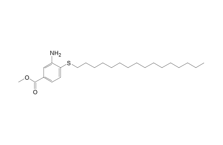 3-amino-4-(hexadecylthio)benzoic acid, methyl ester