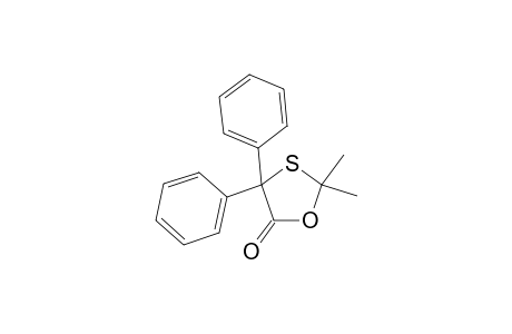 1,3-Oxathiolan-5-one, 2,2-dimethyl-4,4-diphenyl-