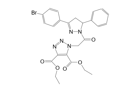diethyl 1-{2-[3-(4-bromophenyl)-5-phenyl-4,5-dihydro-1H-pyrazol-1-yl]-2-oxoethyl}-1H-1,2,3-triazole-4,5-dicarboxylate