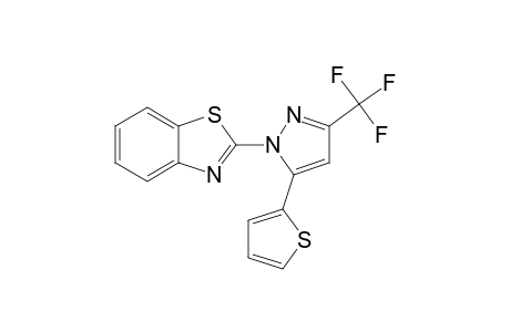 2-[5-thiophen-2-yl-3-(trifluoromethyl)pyrazol-1-yl]-1,3-benzothiazole