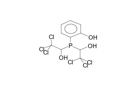 BIS(BETA,BETA,BETA-TRICHLORO-ALPHA-HYDROXYETHYL)(ORTHO-HYDROXYPHENYL)PHOSPHINE