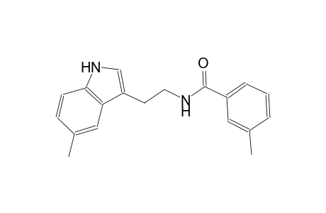 3-methyl-N-[2-(5-methyl-1H-indol-3-yl)ethyl]benzamide