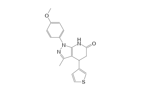 6H-pyrazolo[3,4-b]pyridin-6-one, 1,4,5,7-tetrahydro-1-(4-methoxyphenyl)-3-methyl-4-(3-thienyl)-