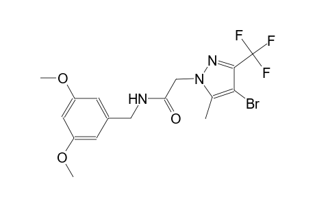 2-[4-bromo-5-methyl-3-(trifluoromethyl)-1H-pyrazol-1-yl]-N-(3,5-dimethoxybenzyl)acetamide