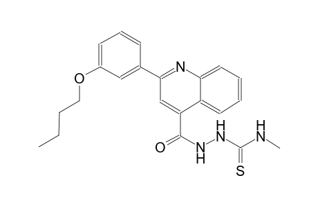 2-{[2-(3-butoxyphenyl)-4-quinolinyl]carbonyl}-N-methylhydrazinecarbothioamide