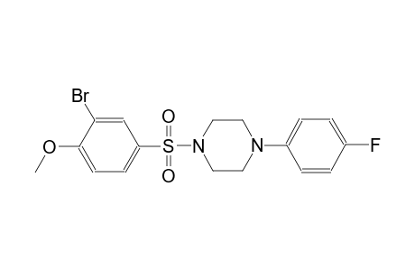 1-[(3-bromo-4-methoxyphenyl)sulfonyl]-4-(4-fluorophenyl)piperazine