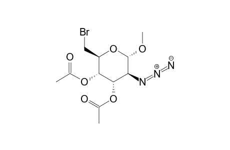 .alpha.-D-Altropyranoside, methyl 2-azido-6-bromo-2,6-dideoxy-, 3,4-diacetate