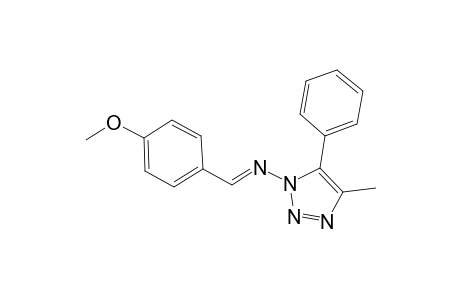 1H-1,2,3-Triazol-1-amine, N-[(4-methoxyphenyl)methylene]-4-methyl-5-phenyl-