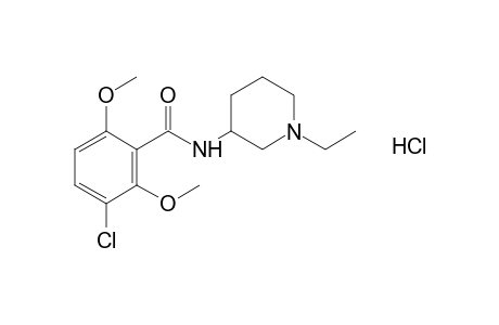 3-chloro-2,6-dimethoxy-N-(1-ethyl-3-piperidyl)benzamide, monohydrochloride