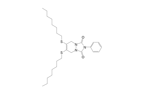 6,7-Bis(octylthio)-2-phenyl-5,8-dihydro-1H-[1,2,4]triazolo[1,2-a]pyridazine-1,3(2H)-dione