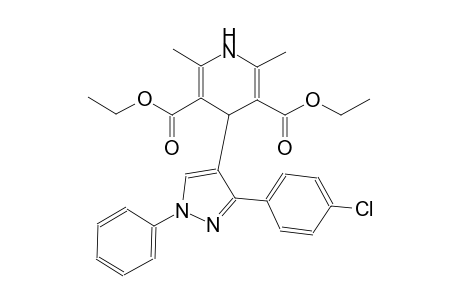 3,5-pyridinedicarboxylic acid, 4-[3-(4-chlorophenyl)-1-phenyl-1H-pyrazol-4-yl]-1,4-dihydro-2,6-dimethyl-, diethyl ester