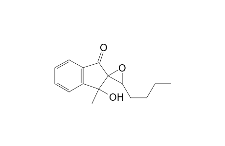 Spiro[2H-indene-2,2'-oxiran]-1(3H)-one, 3'-butyl-3-hydroxy-3-methyl-, [2.alpha.(R*),3.alpha.]-(.+-.)-