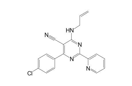 4-(ALLYLAMINO)-6-(p-CHLOROPHENYL)-2-(2-PYRIDYL)-5-PYRIMIDINECARBONITRILE