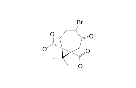 cis-4-bromo-8,8-dimethyl-5-oxobicyclo[5.1.0]oct-3-ene-1,7-dicarboxylic acid
