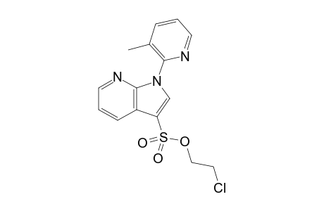 2-Chloroethyl 1-(3-methylpyridin-2-yl)-1H-pyrrolo[2,3-b]pyridine-3-sulfonate