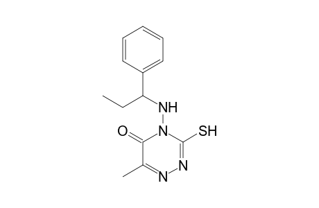 4-(1-Phenylpropyl)amino-3-mercapto-6-methyl-4H-1,2,4-triazin-5-one
