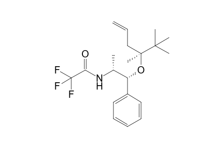 (4S,1'R,2'R)-4,5,5-Trimethyl-4-(2'-trifluoroacetamido-1'-phenylpropoxy)hex-1-ene