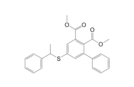 3-Phenyl-5-(1-phenylethylthio)benzene-1,2-dicarboxylic acid dimethyl ester