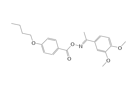 (1E)-1-(3,4-dimethoxyphenyl)ethanone O-(4-butoxybenzoyl)oxime