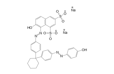 1,3-Naphthalenedisulfonic acid, 7-hydroxy-8-[[4-[1-[4-[(4-hydroxyphenyl)azo]phenyl]cyclohexyl]phenyl]azo]-, disodium salt