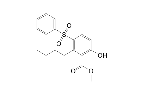 Methyl 2-Butyl-6-hydroxy-3-(phenylsulfonyl)benzoate