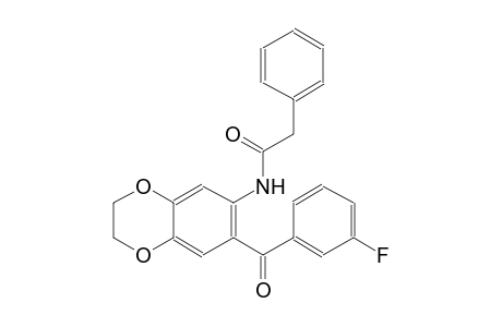 benzeneacetamide, N-[7-(3-fluorobenzoyl)-2,3-dihydro-1,4-benzodioxin-6-yl]-