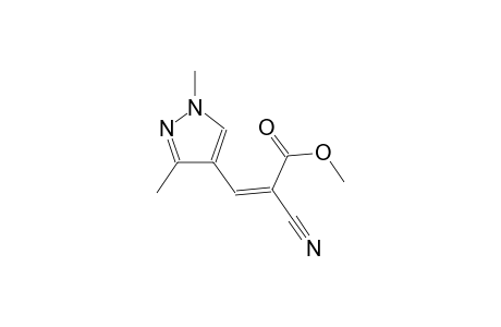 methyl (2Z)-2-cyano-3-(1,3-dimethyl-1H-pyrazol-4-yl)-2-propenoate