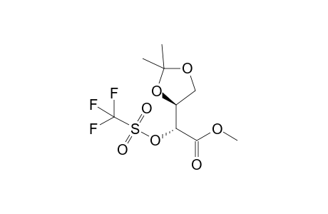 Methyl (R)-[(S)-2,2-Dimethyl-1,3-dioxolan-4-yl](trifluoromethylsulfonyloxy)acetate