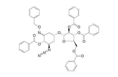 (2S,3R,5R)-3-AZIDO-2-BENZOYLOXY-5-(2',3',5'-TRI-O-BENZOYL-ALPHA-D-ARABINOFURANOSYLOXY)-CYCLOHEXANONE-O-BENZYL-OXIME