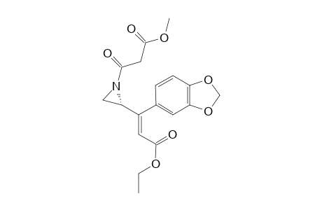 3-[(2R)-2-[(E)-1-(1,3-benzodioxol-5-yl)-3-ethoxy-3-keto-prop-1-enyl]ethylenimin-1-yl]-3-keto-propionic acid methyl ester