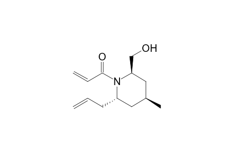 1-((2S,4S,6R)-2-Allyl-6-(hydroxymethyl)-4-methylpiperidin-1-yl)prop-2-en-1-one