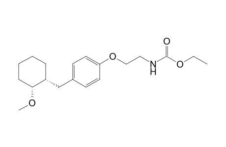 Ethyl (cis)-N-{2-[4'-(2"-methoxycyclohex-1"-ylmethyl)phenoxy]ethyl]carbamate