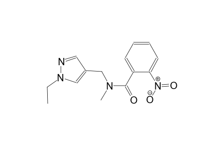 N-[(1-ethyl-1H-pyrazol-4-yl)methyl]-N-methyl-2-nitrobenzamide